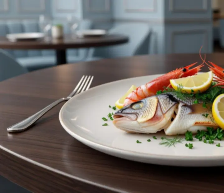 Friss tengeri ételek fine dining tálalásban